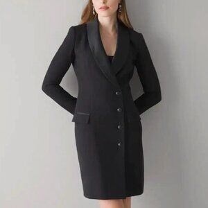 White House Black Market Tuxedo Blazer Dress – Black – Size 6 – Like New